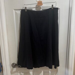 Lane Bryant Classic Black Midi Skirt